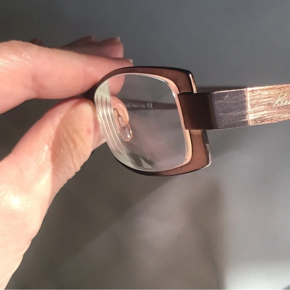 Kenneth Cole KC544 J78 Bronze Rectangle Eyeglass Frames Italy